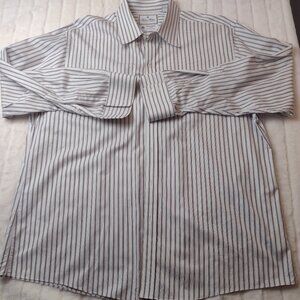 Brooks Brothers Thomas Mason Regent Fit Men's XL 17.5/34 Button Up Long Sleeve
